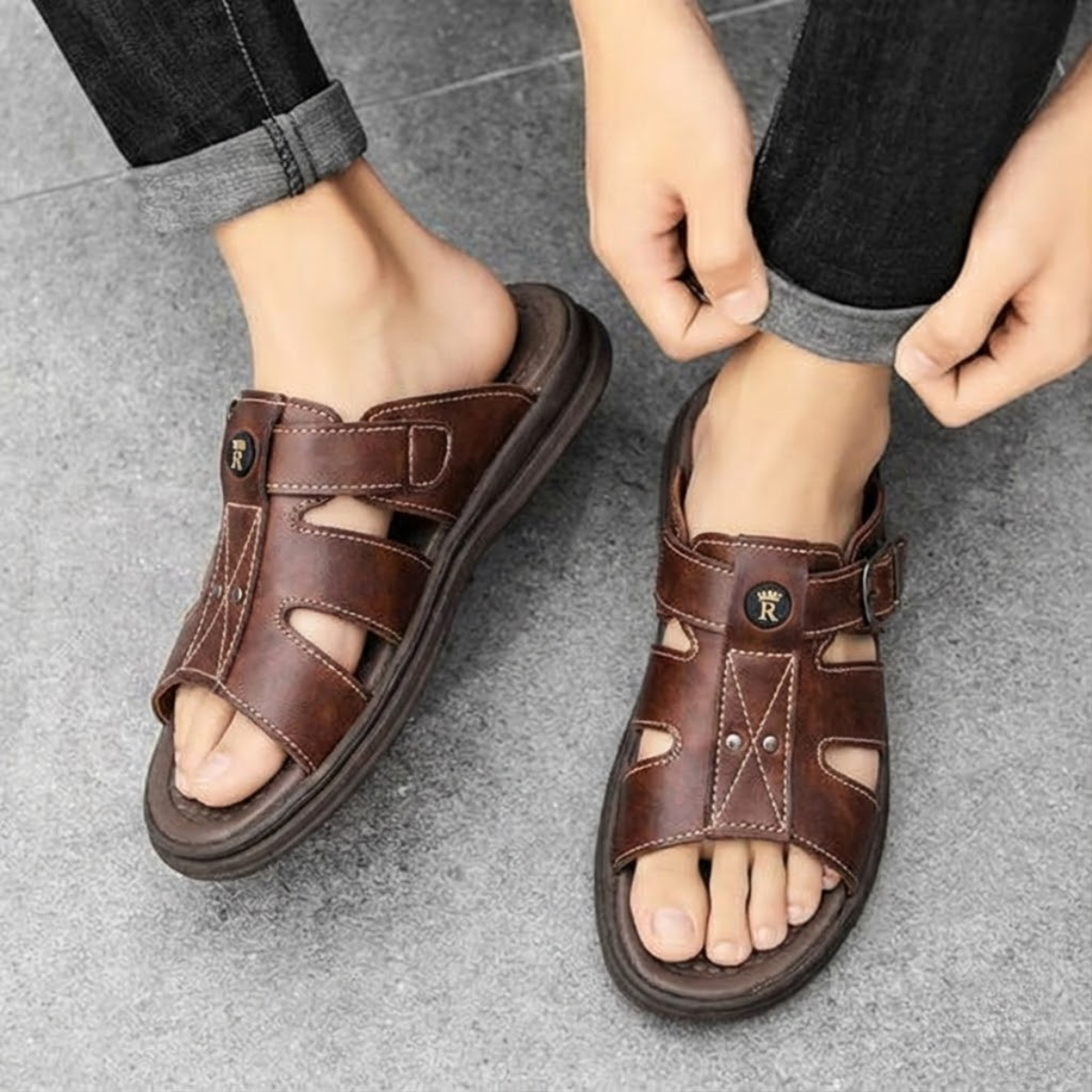 Sandália Masculina Confortável