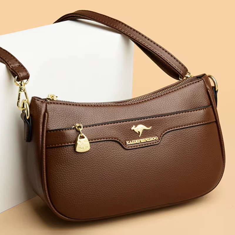 Bolsa Transversal Legítimo Aura Design Verso, Sofisticação Atemporal e Durabilidade Premium
