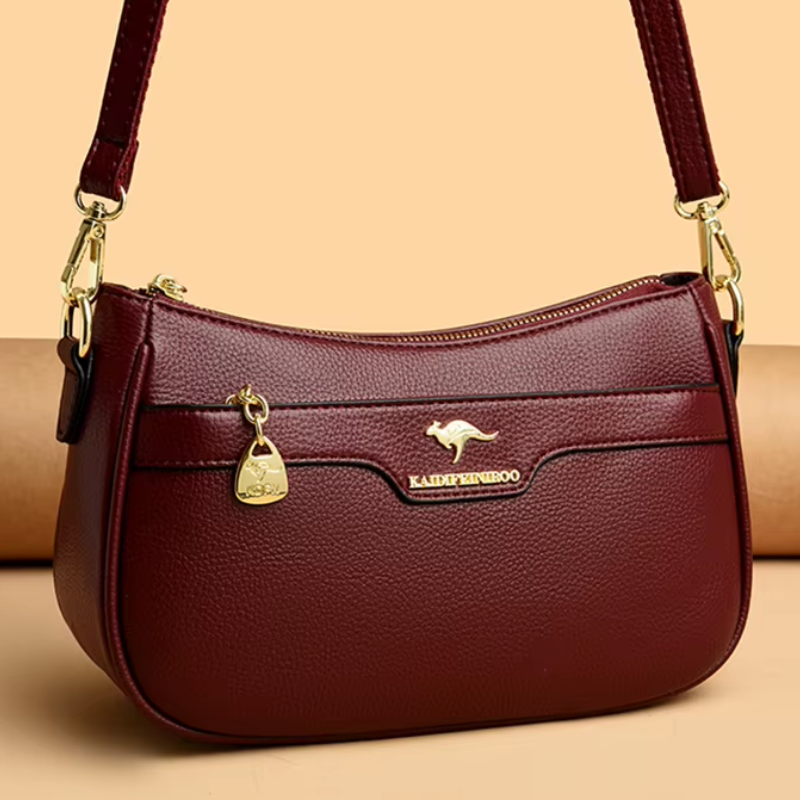 Bolsa Transversal Legítimo Aura Design Verso, Sofisticação Atemporal e Durabilidade Premium