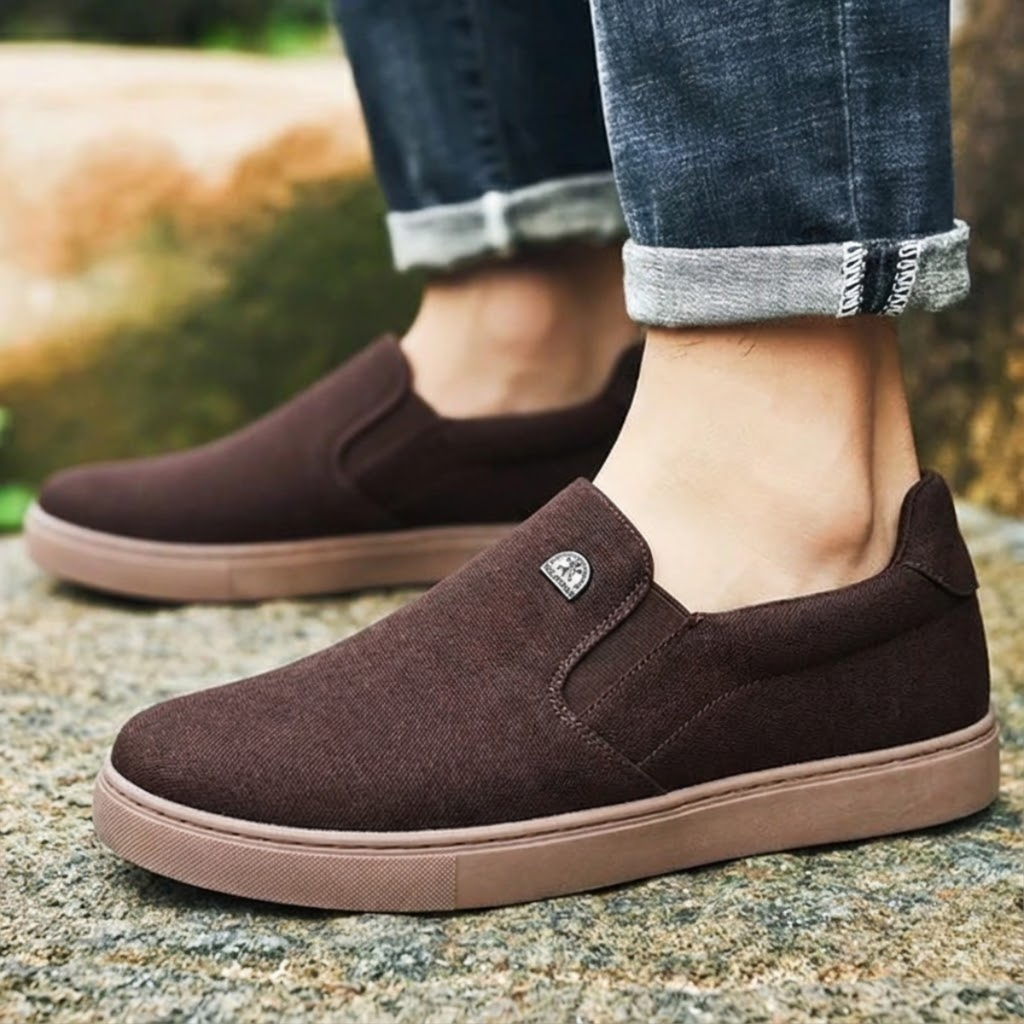 Tênis Slip On Palmilha Ortopédica Horizonte Vitalidade, Conforto Absoluto Para Longas Caminhadas
