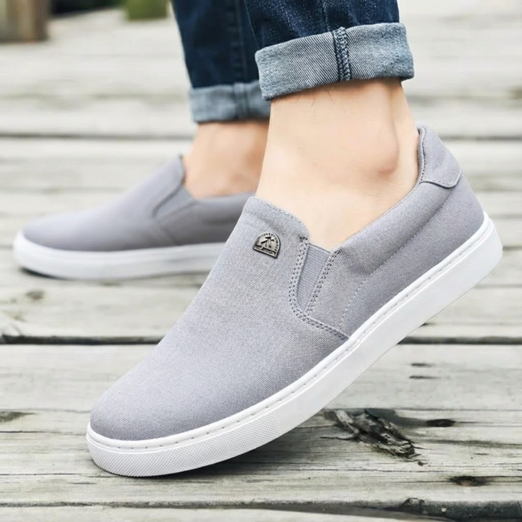 Tênis Slip On Palmilha Ortopédica Horizonte Vitalidade, Conforto Absoluto Para Longas Caminhadas