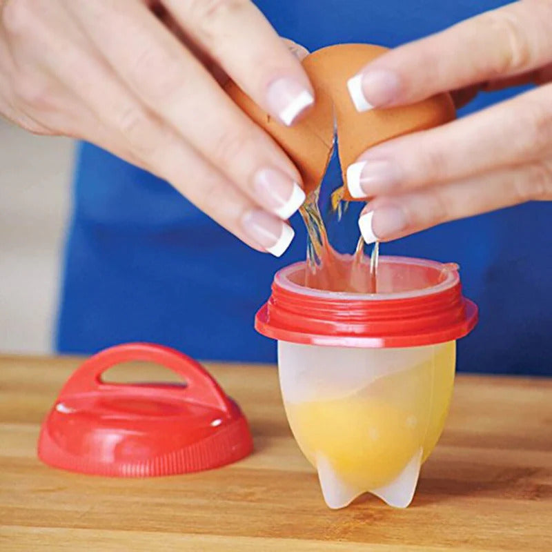 Mini Forma Silicone para Ovos Cozidos Multifuncional Ferrazi
