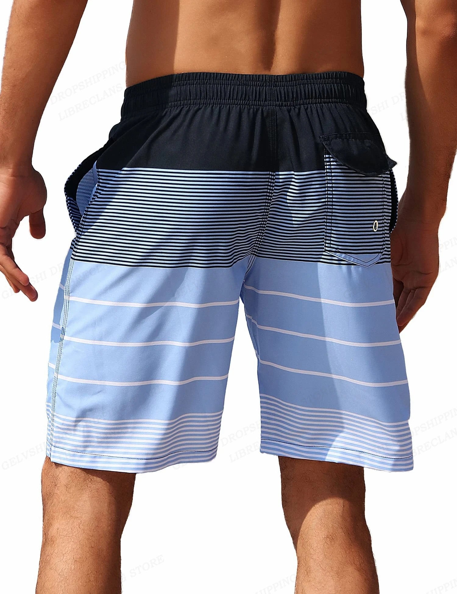 Bermuda Masculina Listrada de Verão Ferrazi