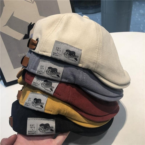 Boina Masculina Clássica de Inverno em Algodão e Linho Ferrazi