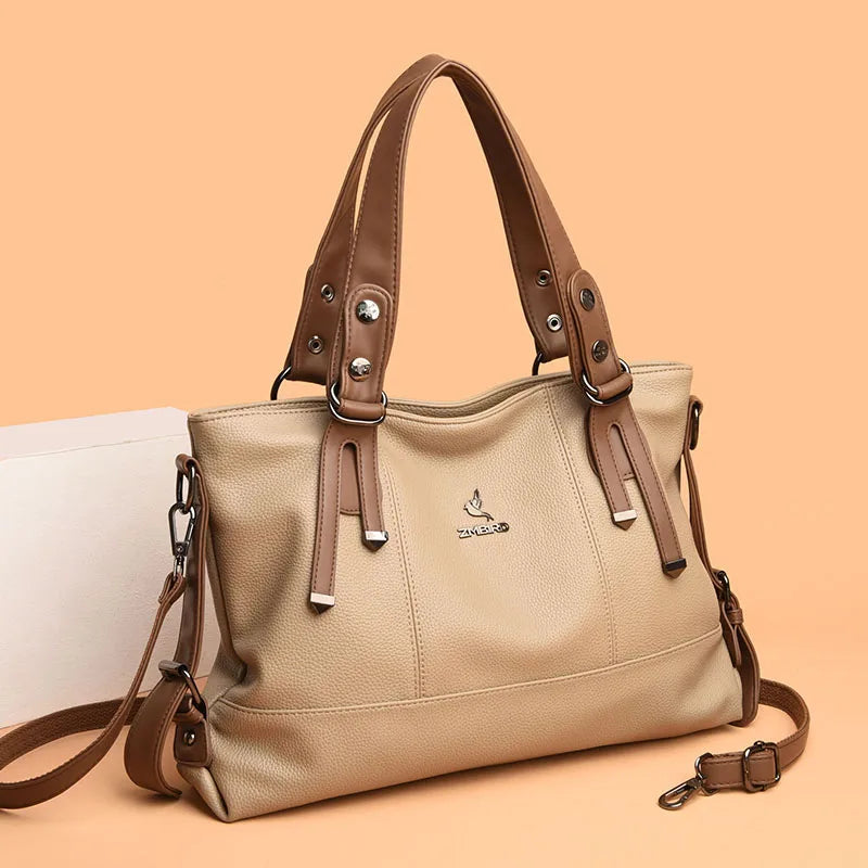 Bolsa Feminina Premium Aura Atlântico Verso, Elegância Atemporal e Durabilidade Superior