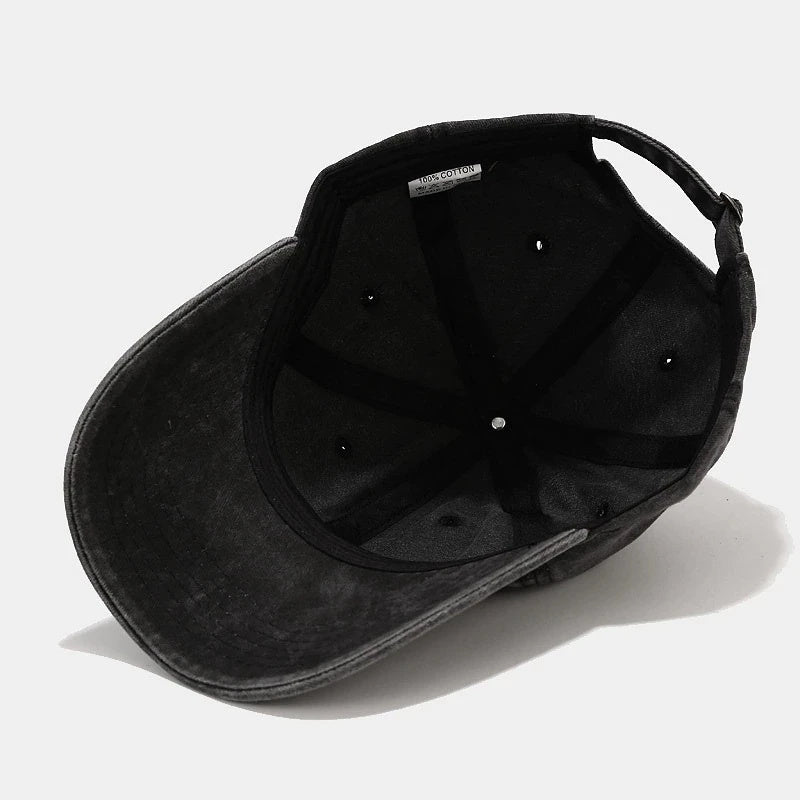 Boné Unissex Vintage Monocromático de Algodão Ferrazi