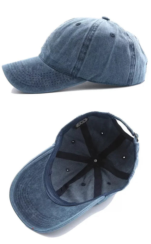 Boné Unissex Vintage Monocromático de Algodão Ferrazi