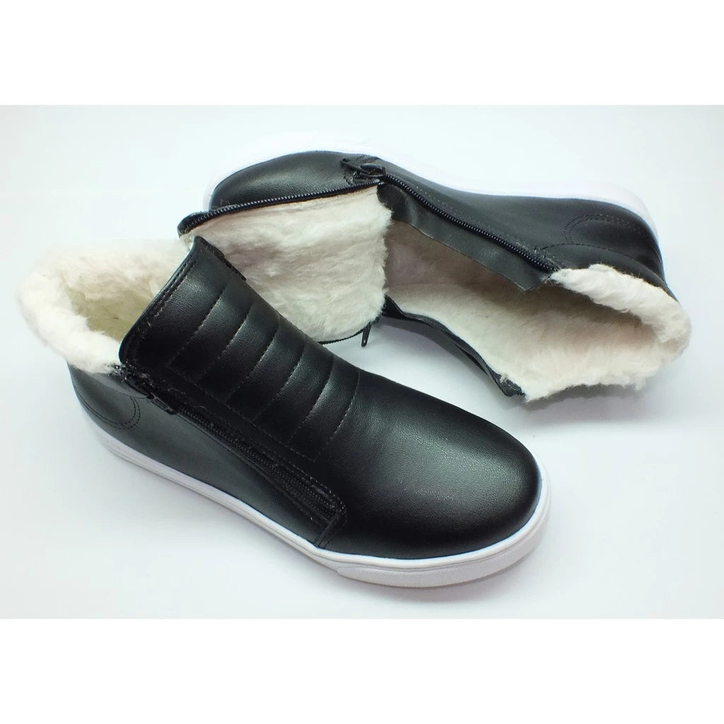 Bota Coturno Feminino com Forro de Lã para Inverno Ferrazi