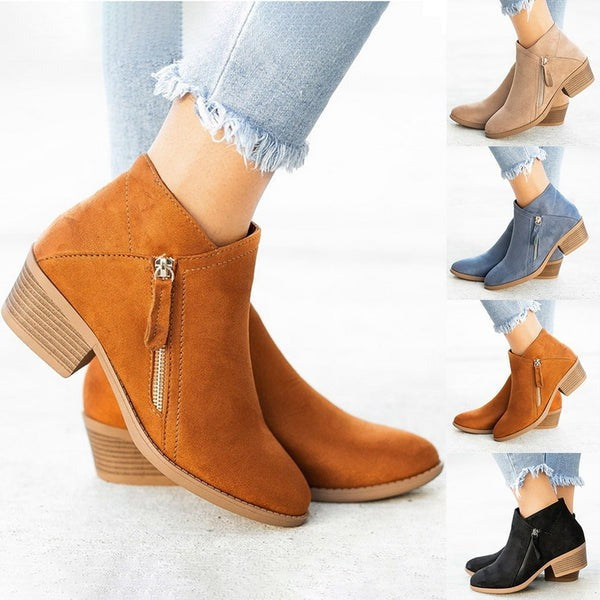 Bota Casual Forro Aveludado Horizonte Jazz Serenidade, Conforto Quente Para o Inverno