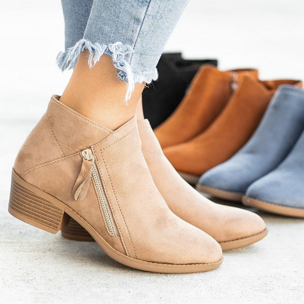 Bota Casual Forro Aveludado Horizonte Jazz Serenidade, Conforto Quente Para o Inverno