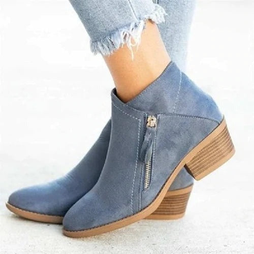 Bota Casual Forro Aveludado Horizonte Jazz Serenidade, Conforto Quente Para o Inverno