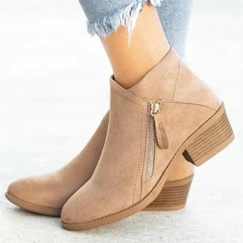 Bota Casual Forro Aveludado Horizonte Jazz Serenidade, Conforto Quente Para o Inverno