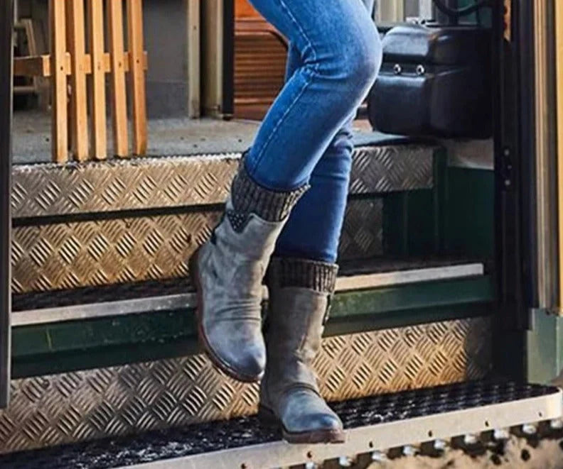 Bota Feminina Sintético Aura Inverno Prisma, Calor e Estilo na Estação Fria