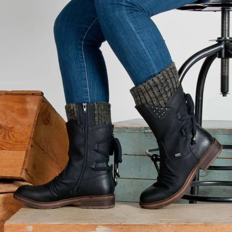 Bota Feminina Sintético Aura Inverno Prisma, Calor e Estilo na Estação Fria