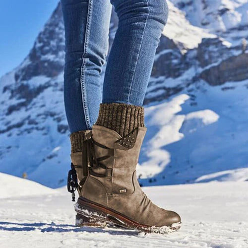 Bota Feminina Sintético Aura Inverno Prisma, Calor e Estilo na Estação Fria