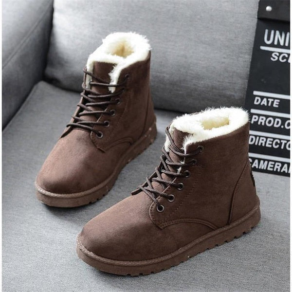 Bota de Camurça Feminina de Inverno Ferrazi