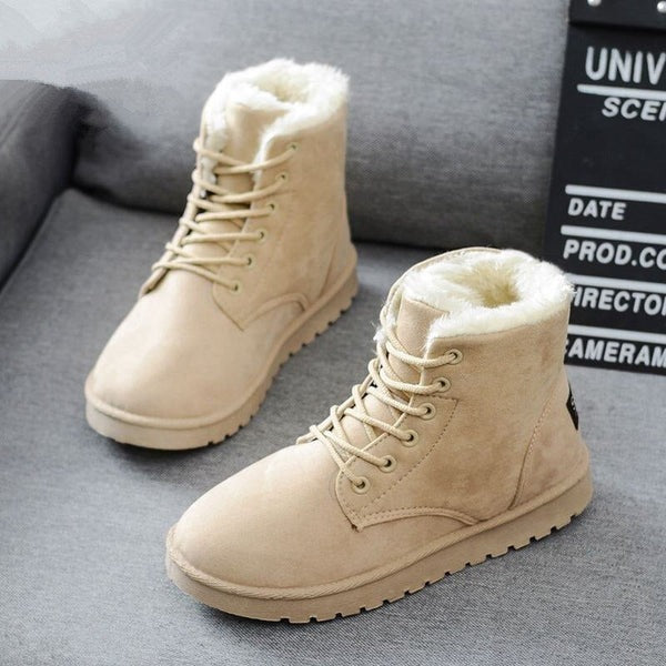 Bota Feminina Camurça Forro Aurora Serenidade, Conforto Térmico e Segurança no Inverno