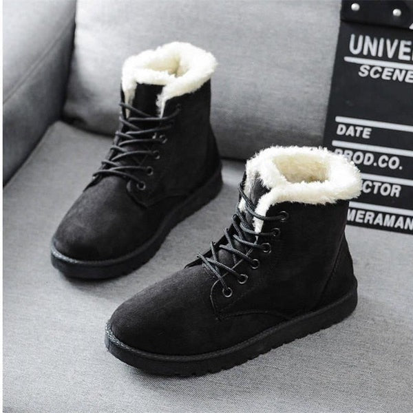 Bota de Camurça Feminina de Inverno Ferrazi