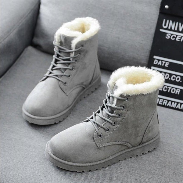 Bota de Camurça Feminina de Inverno Ferrazi