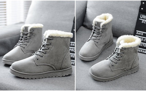 Bota de Camurça Feminina de Inverno Ferrazi