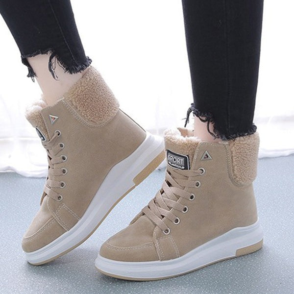 Bota Feminina Forro Aveludado Horizonte Sereno Gaia, Proteção Térmica e Estilo no Inverno