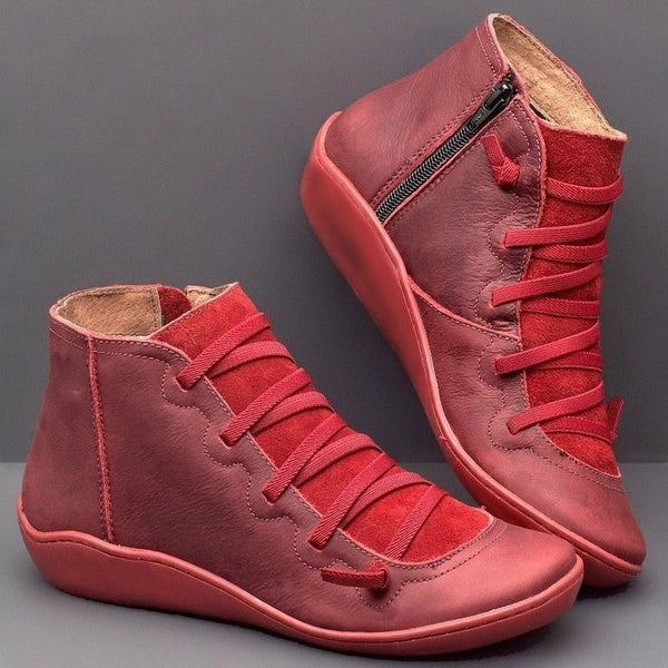 Bota de Inverno Feminina De Couro Ferrazi