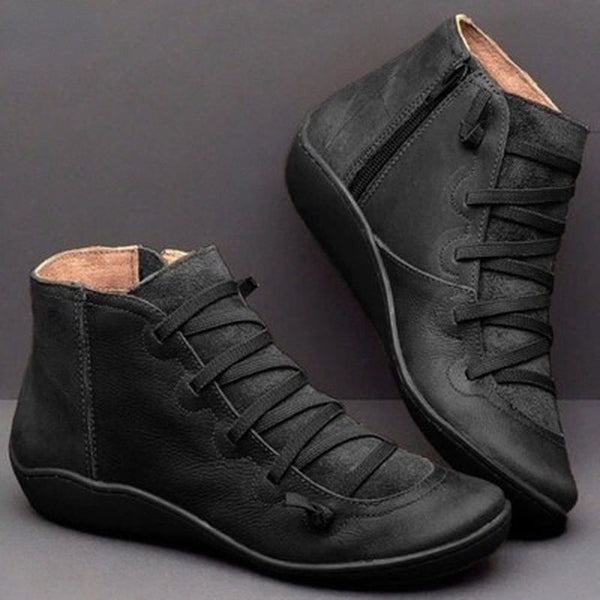 Bota de Inverno Feminina De Couro Ferrazi
