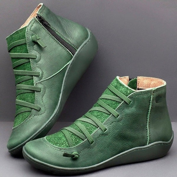 Bota de Inverno Feminina De Couro Ferrazi