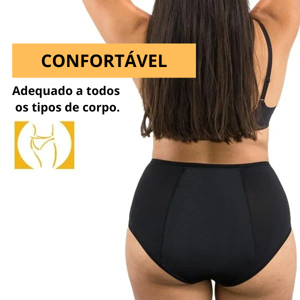 Calcinha Absorvente Algodão Harmonia Gaia Horizonte, Proteção Sustentável e Conforto Diário