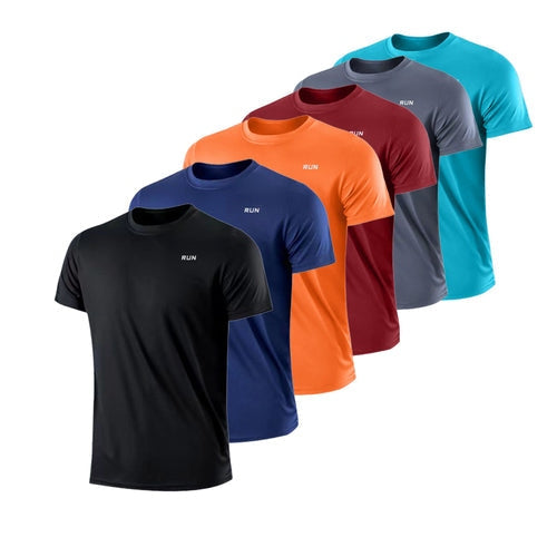 Camiseta Masculina em Seda Gelo de Secagem Rápida Respirável Ferrazi