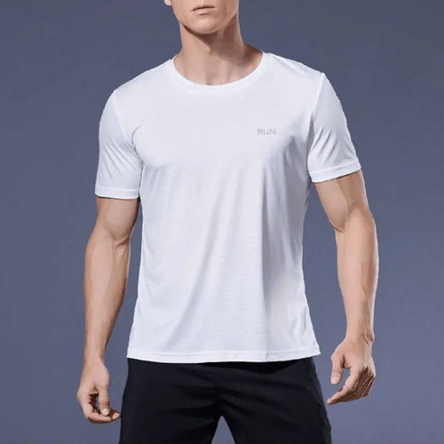 Camiseta Masculina em Seda Gelo de Secagem Rápida Respirável Ferrazi