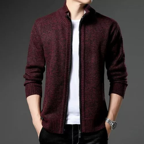Casaco Esportivo Masculino Casual de Lã Ferrazi