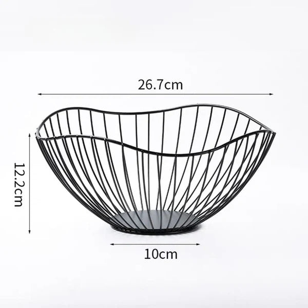 Cesta de Mesa para Frutas e Vegetais de Metal Ferrazi