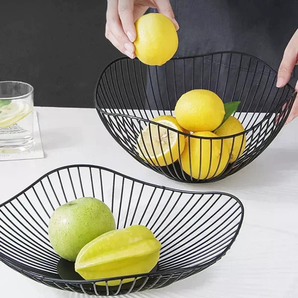 Cesta de Mesa para Frutas e Vegetais de Metal Ferrazi