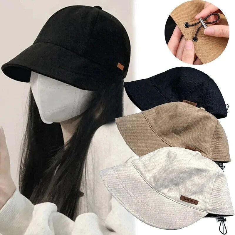 Chapéu Feminino Ajustável Dobrável em Algodão Ferrazi