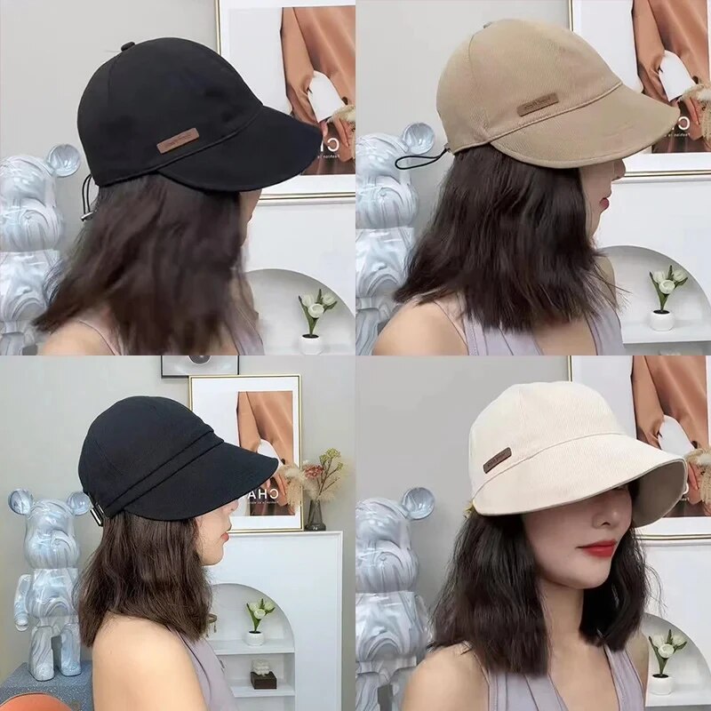 Chapéu Feminino Ajustável Dobrável em Algodão Ferrazi