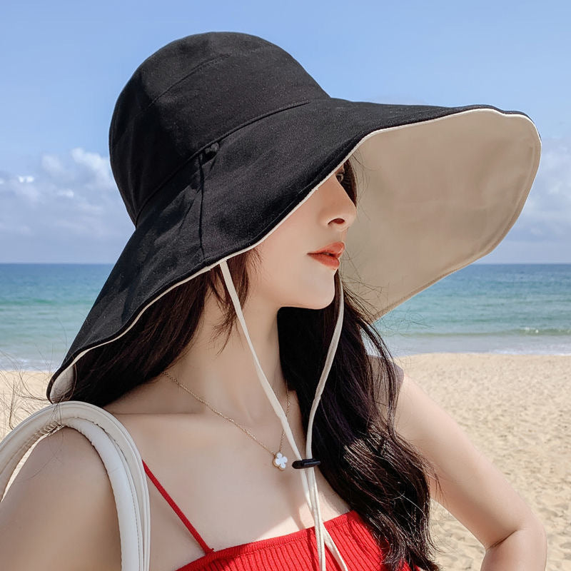 Chapéu de Praia Feminino Aba Larga com Proteção UV50+ Ferrazi