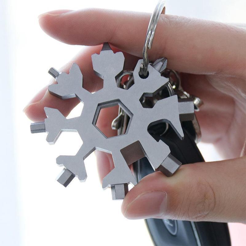 Chave Multifuncional Floco de Neve 18 Em 1 | Snowflake Tool