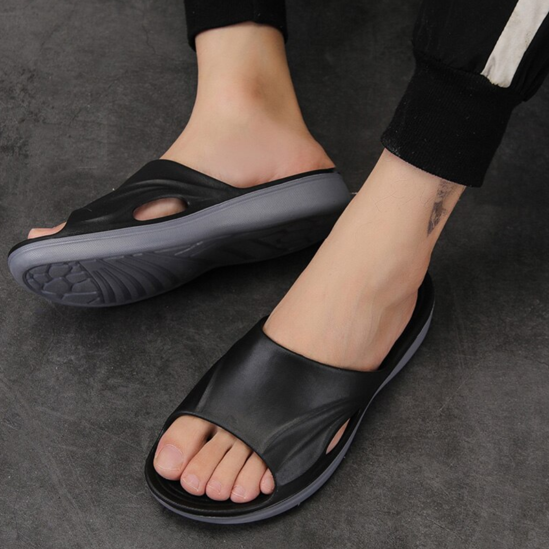 Chinelo Ortopédico Sola Antiderrapante Horizonte Vitalidade Equilíbrio, Caminhada Segura e Confortável
