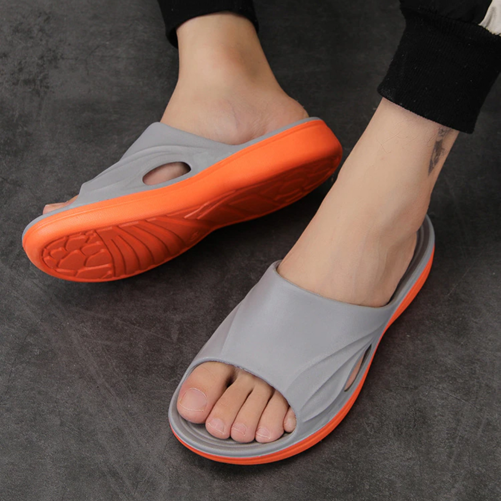 Chinelo Ortopédico Sola Antiderrapante Horizonte Vitalidade Equilíbrio, Caminhada Segura e Confortável