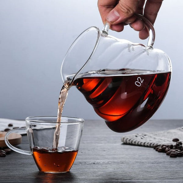 Conjunto Bule de Café de Vidro com Coador de Aço Inoxidável Ferrazi