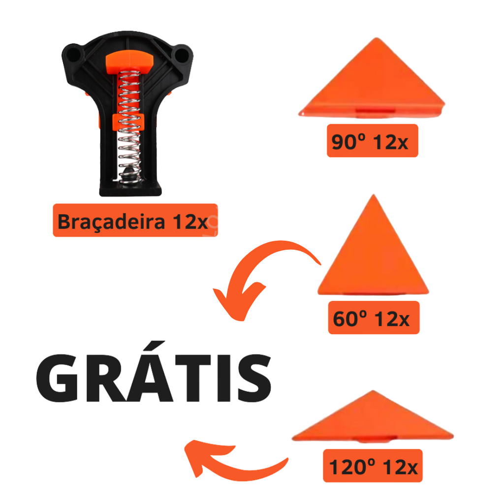 Conjunto De Braçadeiras | Safe Wood