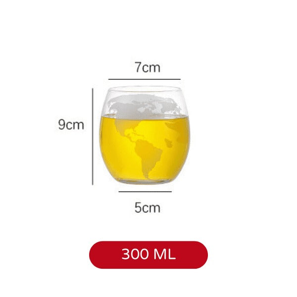 Conjunto Decanter de Whisky Globo de Vidro Ferrazi