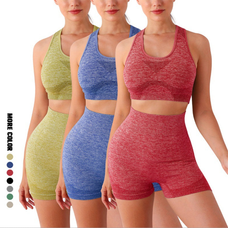 Conjunto Esportivo Feminino Top e Short sem Costura Ferrazi