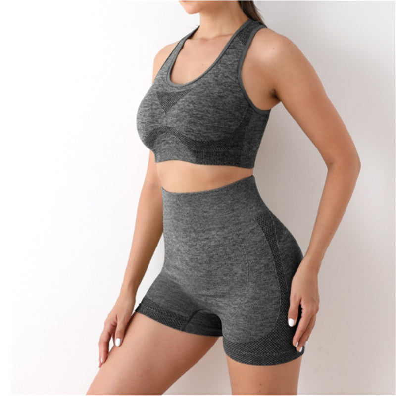 Conjunto Esportivo Feminino Top e Short sem Costura Ferrazi