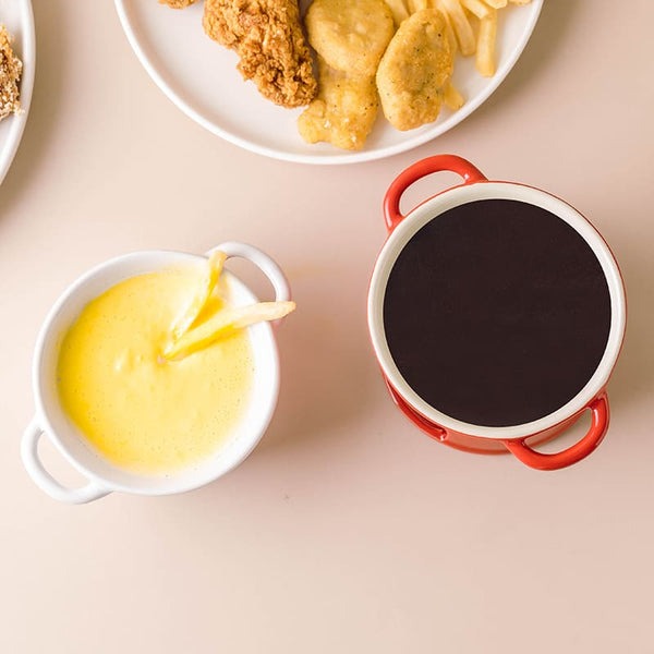 Conjunto Panela de Fondue de Chocolate e Queijo em Cerâmica