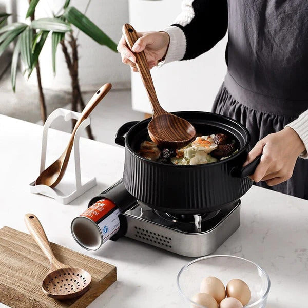 Conjunto Utensílios de Cozinha de Madeira Ferrazi