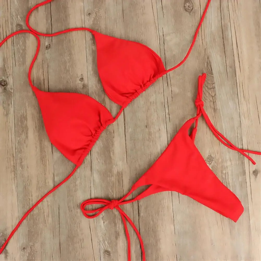 Conjunto de Biquíni Feminino Monocromático Ferrazi