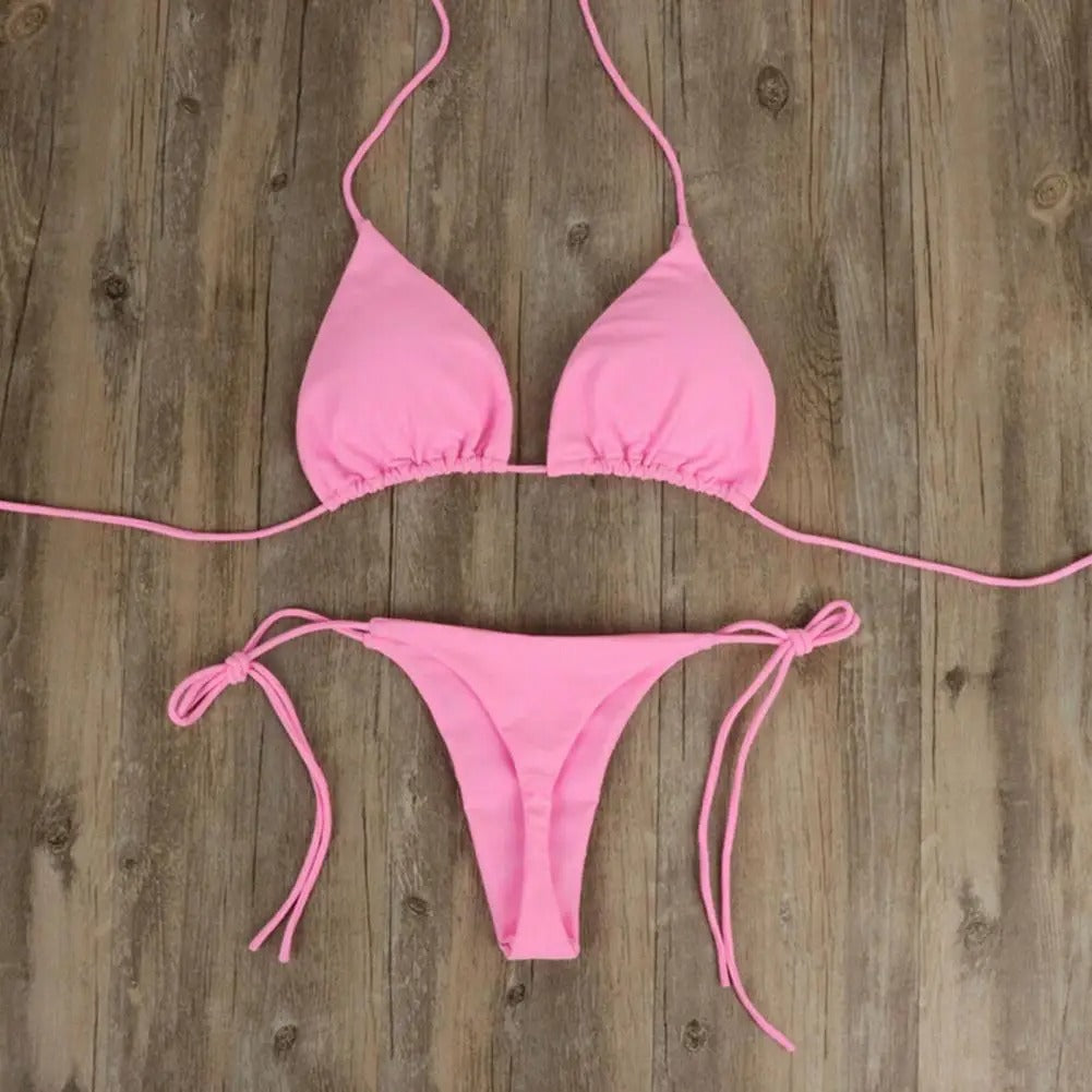 Conjunto de Biquíni Feminino Monocromático Ferrazi