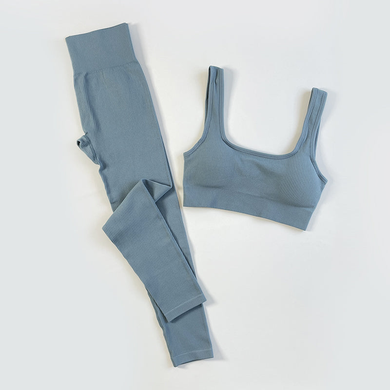 Conjunto de Treino Top e Legging Feminino sem Costura Ferrazi